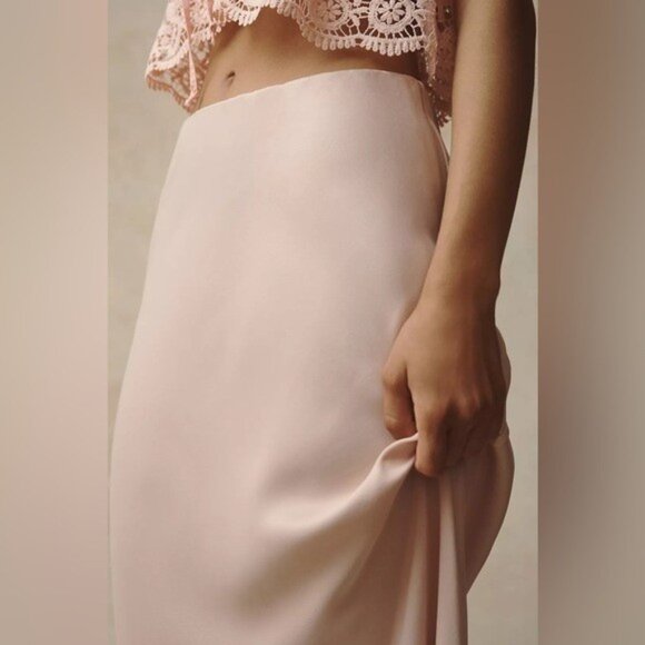 NWT Size 2X - The Tilda Maxi Slip Skirt in Pale Pink (NWT US$ 98) - Picture 5 of 16